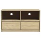 vidaXL Mueble de TV SAUDA madera maciza pino color roble 99x43x55 cm vidaXL Mueble de TV SAUDA madera maciza pino color roble 99x43x55 cm