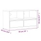 vidaXL Mueble de TV SAUDA madera maciza pino color roble 99x43x55 cm vidaXL Mueble de TV SAUDA madera maciza pino color roble 99x43x55 cm