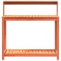 vidaXL Mesa plantación con estantes madera pino marrón 108x50x109,5 cm vidaXL Mesa plantación con estantes madera pino marrón 108x50x109,5 cm