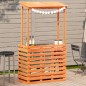 vidaXL Mesa alta bar de jardín madera maciza marrón 112,5x57x195,5 cm vidaXL Mesa alta bar de jardín madera maciza marrón 112,5x57x195,5 cm