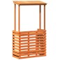 vidaXL Mesa alta bar de jardín madera maciza marrón 112,5x57x195,5 cm vidaXL Mesa alta bar de jardín madera maciza marrón 112,5x57x195,5 cm