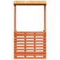vidaXL Mesa alta bar de jardín madera maciza marrón 112,5x57x195,5 cm vidaXL Mesa alta bar de jardín madera maciza marrón 112,5x57x195,5 cm