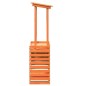 vidaXL Mesa alta bar de jardín madera maciza marrón 112,5x57x195,5 cm vidaXL Mesa alta bar de jardín madera maciza marrón 112,5x57x195,5 cm