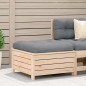vidaXL Taburete de jardín con cojín madera maciza de pino vidaXL Taburete de jardín con cojín madera maciza de pino