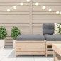 vidaXL Taburete de jardín con cojín madera maciza de pino vidaXL Taburete de jardín con cojín madera maciza de pino