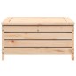 vidaXL Taburete de jardín con cojín madera maciza de pino vidaXL Taburete de jardín con cojín madera maciza de pino