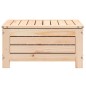 vidaXL Taburete de jardín con cojín madera maciza de pino vidaXL Taburete de jardín con cojín madera maciza de pino