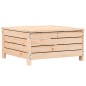 vidaXL Taburete de jardín con cojín madera maciza de pino vidaXL Taburete de jardín con cojín madera maciza de pino