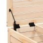 vidaXL Taburete de jardín con cojín madera maciza de pino vidaXL Taburete de jardín con cojín madera maciza de pino