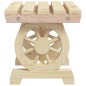 vidaXL Taburetes de jardín 2 unidades madera maciza de abeto vidaXL Taburetes de jardín 2 unidades madera maciza de abeto