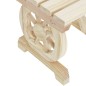 vidaXL Taburetes de jardín 2 unidades madera maciza de abeto vidaXL Taburetes de jardín 2 unidades madera maciza de abeto