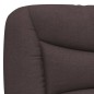 vidaXL Estructura de cama con luces LED tela marrón oscuro 140x190 cm