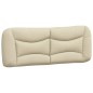 vidaXL Estructura de cama con luces LED tela crema 140x200 cm vidaXL Estructura de cama con luces LED tela crema 140x200 cm