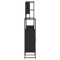 vidaXL Juego de muebles de baño 4 pzas madera contrachapada negro vidaXL Juego de muebles de baño 4 pzas madera contrachapada negro