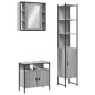 vidaXL Set de muebles de baño 3 pzas madera contrachapada gris sonoma vidaXL Set de muebles de baño 3 pzas madera contrachapada gris sonoma