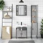 vidaXL Set de muebles de baño 3 pzas madera contrachapada gris sonoma vidaXL Set de muebles de baño 3 pzas madera contrachapada gris sonoma