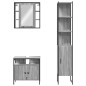 vidaXL Set de muebles de baño 3 pzas madera contrachapada gris sonoma vidaXL Set de muebles de baño 3 pzas madera contrachapada gris sonoma