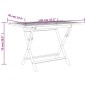 vidaXL Juego de comedor de jardín 5 piezas madera maciza de teca vidaXL Juego de comedor de jardín 5 piezas madera maciza de teca
