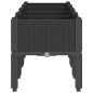 vidaXL Jardinera con patas PP negro 160x40x42 cm vidaXL Jardinera con patas PP negro 160x40x42 cm