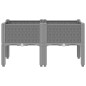vidaXL Jardinera con patas PP gris claro 80x40x42 cm vidaXL Jardinera con patas PP gris claro 80x40x42 cm
