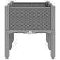 vidaXL Jardinera con patas PP gris claro 80x40x42 cm vidaXL Jardinera con patas PP gris claro 80x40x42 cm