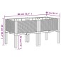 vidaXL Jardinera con patas PP gris claro 80x40x42 cm vidaXL Jardinera con patas PP gris claro 80x40x42 cm