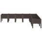 vidaXL Jardinera con patas PP marrón 200x160x42 cm