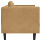 vidaXL Sillón con cojín terciopelo marrón vidaXL Sillón con cojín terciopelo marrón