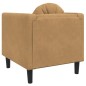 vidaXL Sillón con cojín terciopelo marrón vidaXL Sillón con cojín terciopelo marrón