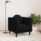 vidaXL Sillón con cojín terciopelo negro vidaXL Sillón con cojín terciopelo negro