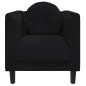 vidaXL Sillón con cojín terciopelo negro vidaXL Sillón con cojín terciopelo negro