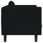 vidaXL Sillón con cojín terciopelo negro vidaXL Sillón con cojín terciopelo negro