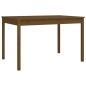 vidaXL Set de comedor de jardín 4 pzas madera maciza pino marrón miel vidaXL Set de comedor de jardín 4 pzas madera maciza pino marrón miel