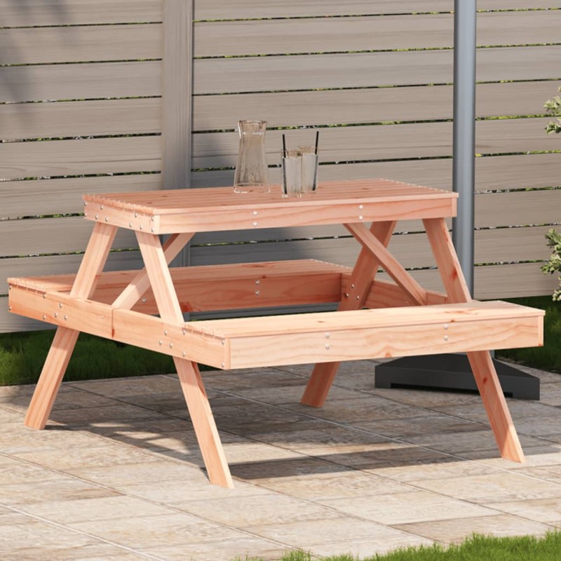 vidaXL Mesa de pícnic madera maciza Douglas 105x134x75 cm vidaXL Mesa de pícnic madera maciza Douglas 105x134x75 cm