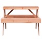 vidaXL Mesa de pícnic madera maciza Douglas 105x134x75 cm vidaXL Mesa de pícnic madera maciza Douglas 105x134x75 cm