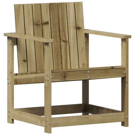 vidaXL Silla de jardín madera de pino impregnada 62x55x77 cm