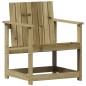 vidaXL Silla de jardín madera de pino impregnada 62x55x77 cm