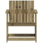 vidaXL Silla de jardín madera de pino impregnada 62x55x77 cm