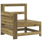 vidaXL Sofá de jardín con reposabrazo mesa auxiliar madera impregnada vidaXL Sofá de jardín con reposabrazo mesa auxiliar madera impregnada
