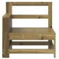 vidaXL Sofá de jardín con reposabrazo mesa auxiliar madera impregnada vidaXL Sofá de jardín con reposabrazo mesa auxiliar madera impregnada