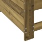 vidaXL Sofá de jardín con reposabrazos y cojín madera pino impregnada vidaXL Sofá de jardín con reposabrazos y cojín madera pino impregnada