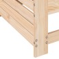vidaXL Sofá de jardín con reposabrazos y cojín madera maciza de pino vidaXL Sofá de jardín con reposabrazos y cojín madera maciza de pino