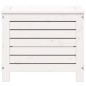 vidaXL Taburete de jardín madera maciza de pino blanco 62x31,5x52 cm