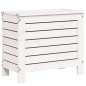 vidaXL Taburete de jardín madera maciza de pino blanco 62x31,5x52 cm