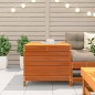 vidaXL Taburete de jardín madera de pino marrón cera 62x63,5x53,5 cm vidaXL Taburete de jardín madera de pino marrón cera 62x63,5x53,5 cm