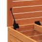 vidaXL Taburete de jardín madera de pino marrón cera 62x63,5x53,5 cm vidaXL Taburete de jardín madera de pino marrón cera 62x63,5x53,5 cm