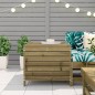 vidaXL Taburete de jardín madera de pino impregnada 62x63,5x53,5 cm vidaXL Taburete de jardín madera de pino impregnada 62x63,5x53,5 cm