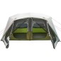 vidaXL Tienda de campaña con LED tela opaca impermeable verde
