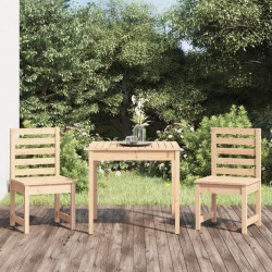 vidaXL Mesa y sillas de jardín 3 piezas madera maciza de pino