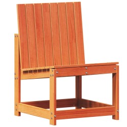 vidaXL Silla de jardín madera maciza de pino marrón cera 50,5x55x77 cm